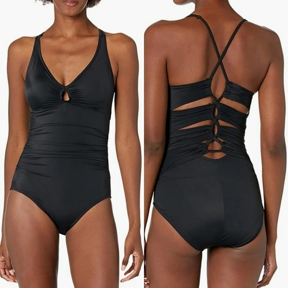 *NWOT* Coastal Blue Control One Piece Swimsuit